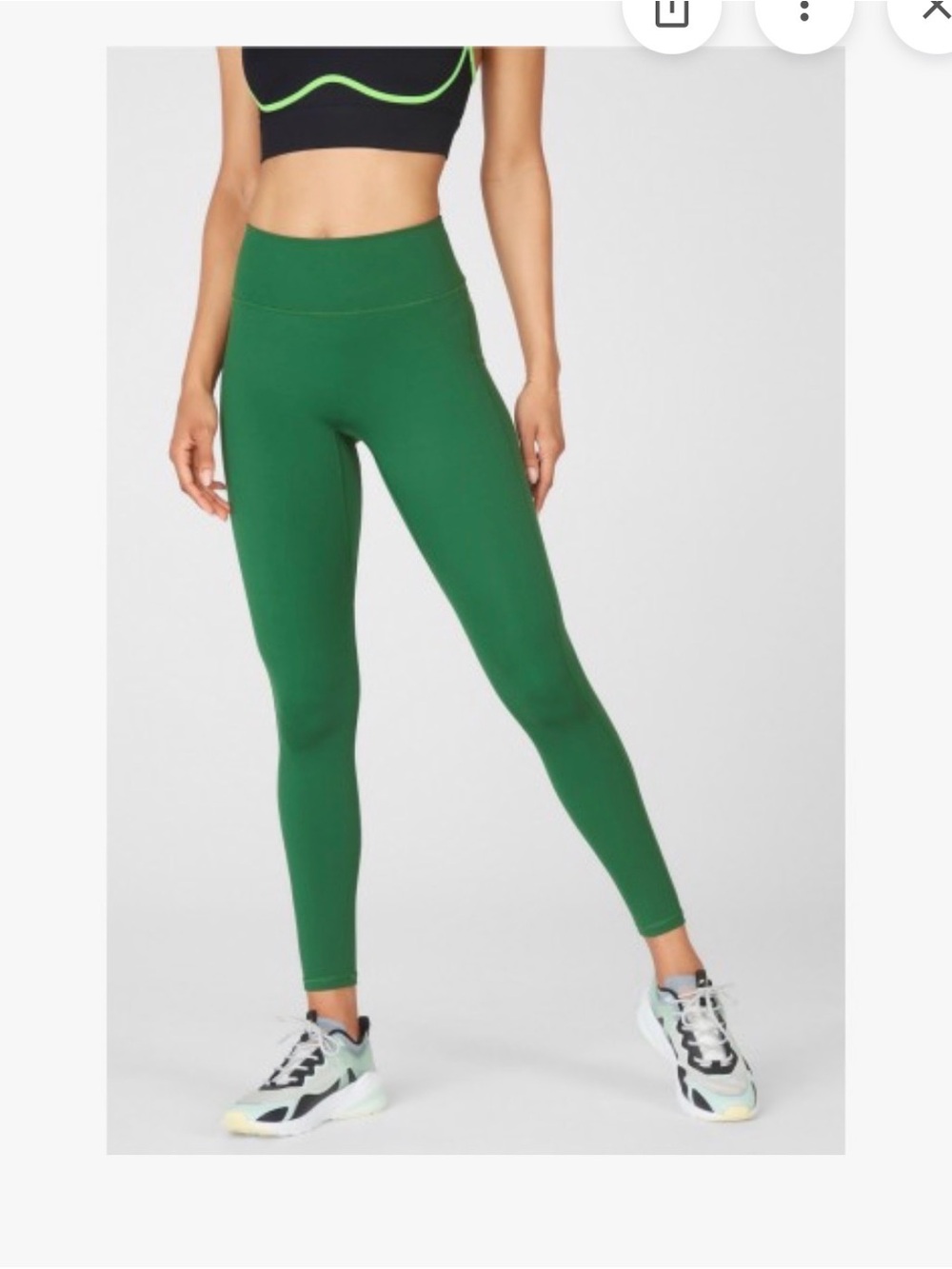 Fabletics Emerald Green High-Rise Leggings